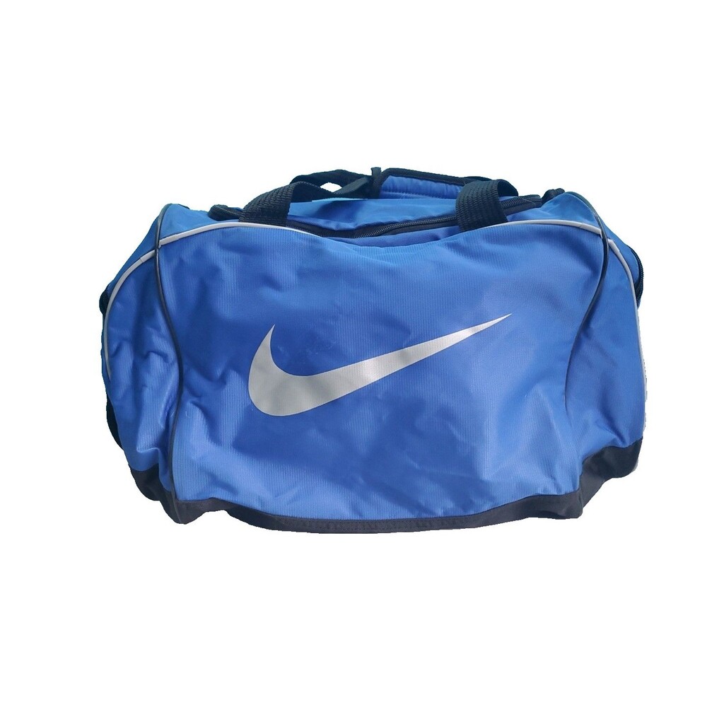 NIKE  Duffel Bag Blue & Black Medium Sports Gym Travel Training Crossbody Strap